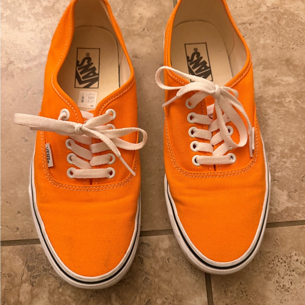 Vans Vibrant Orange Low-Top Sneakers